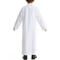 thumbnail image 5 of Otqutp Muslim Clothes for Boys Middle Eas𝘁 Ramadan Kaftan Thobe Kids 𝗜slamic 𝗠oroccan Long Sleeve Robe Prayer Clothing, 5 of 8