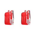 thumbnail image 2 of kurtrusly 1/2/3/5 Nylon Waterproof And Durable Camping Hiking Backpack For Convenient Travel Making Easy To Fold RED 2PCS, 2 of 6