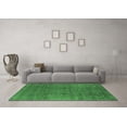 thumbnail image 3 of Ahgly Company Indoor Square Oriental Emerald Green Industrial Area Rugs, 4' Square, 3 of 4