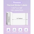 thumbnail image 2 of Etiquetas Transparentes Térmicas Phomemo 40x30mm para M110/M221/M220/M120, 2 of 5