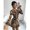 Multicolor, variant on Womens Multicolor Leopard Print Knit Sweater Dress With Ruffle Hem