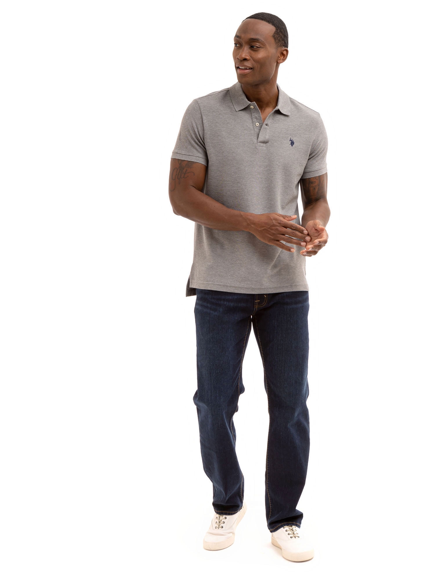 U.S. Polo Assn. Men's Casual Performance Pique Polo Shirt