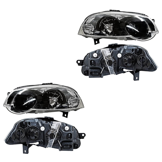 Par de Faros TYC 2015 A 2017 Ram Con aros negros