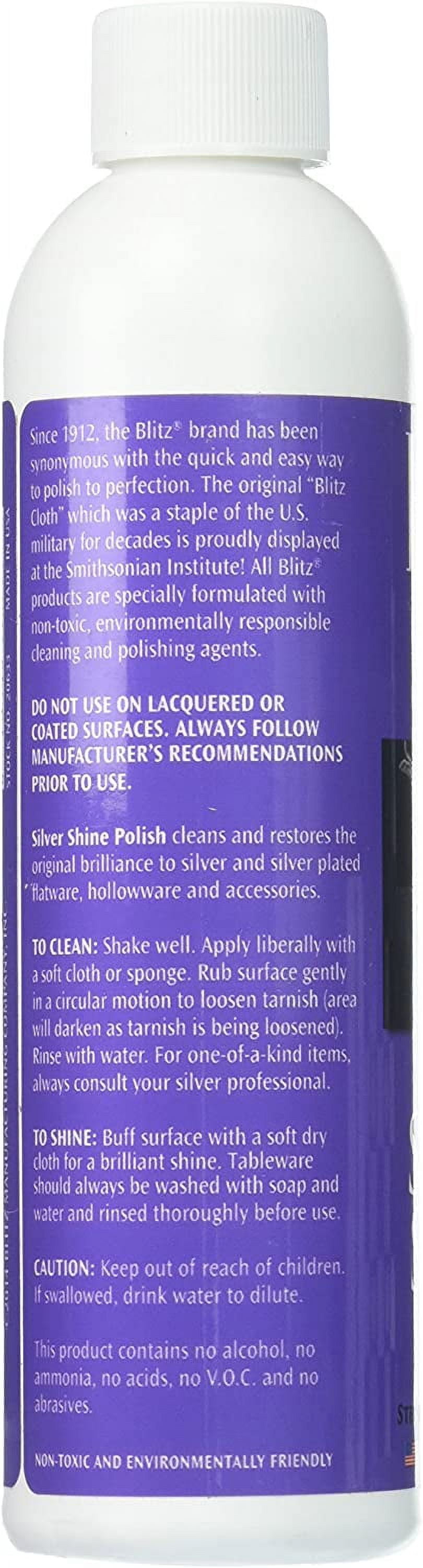 Weiman Silver Polish For Cleaning and Polishing Tarnish from Silver,  Metals, Jewelry - 8 oz (2 PACK) 