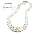 thumbnail image 5 of Naturegr Adjustable Double-Layer Luxury Faux Pearl Beads Necklace for Party, 5 of 8