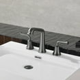 thumbnail image 6 of NEWATER Widespread 2-handle Bathroom Faucet with Drain Assembly, Black Stainless, 6 of 10