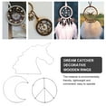 thumbnail image 4 of MasteelfCA 5Pcs Useful Dream Catchers Wood Rings Durable Wooden Hoops for DIY Crafts, 4 of 8