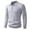 c01Gray, variant on USNSM (M-5XL) Men's Plus Size Cable Knit Pullover Sweater Casual Long Sleeve Stand Collar Button Lightweight Knitted Sweaters Black XXXL