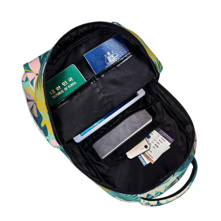 Qokaie Tropical Floral Printed Lightweight Casual Bag