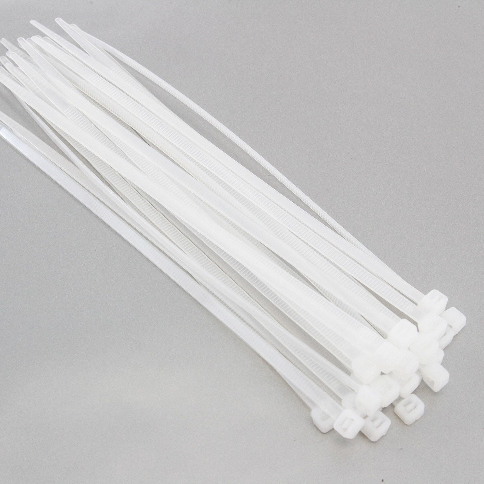 100PCS Pack 8" inch white Network Cable Cord Wire Tie Strap Zip Nylon Useful 