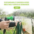 thumbnail image 4 of 100ft Expandable Garden Hose with 9 Function Nozzle Flexible Strong Water Hose with 3/4 Inch Solid Brass Connector and Double Latex Core, 4 of 8