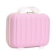 thumbnail image 5 of Bolsa de cosméticos de viaje de gran capacidad, ligera, con múltiples compartimentos y práctica. blanco y rosa, 5 of 9