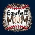 thumbnail image 2 of Baseball Mom Jaguar Print Sports Ladies Racerback Tank Top, Navy, Large, 2 of 5