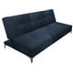 thumbnail image 1 of Sofa Cama Reclinable El Bazar Store Vegas Azul Terciopelo Marino Futon 3 posiciones Sala, 1 of 6