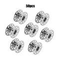 thumbnail image 2 of Sewing Machine Bobbin Lockstitch Winder Flat Car Spool Lock Cylinder Avoid Broken Thread Plastic 50Pcs Plastic Stainless Steel Bobbins, 2 of 7