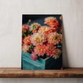 thumbnail image 5 of Dahlia Flower Canvas Wall Art 8x12 inches - French Vintage Botanical Dahlia Flower Canvas Decor for Elegant Bedroom, 5 of 5