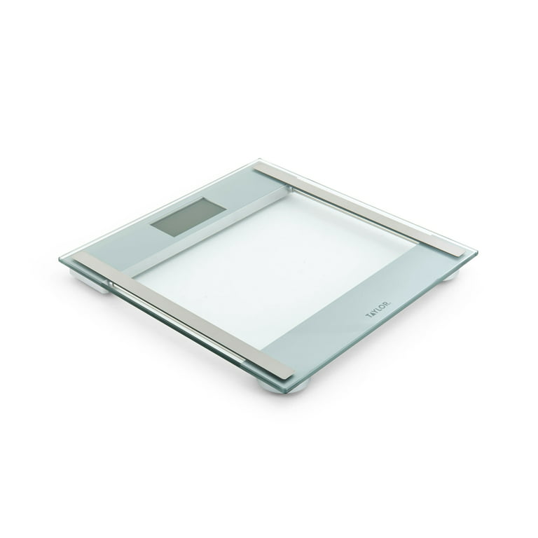 Digital Glass Scale With Stainless Steel Accents Clear - Taylor