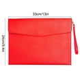 thumbnail image 3 of Waterproof Leather A4 Document Folder with Hand Strap for Office, School, Travel Storage and Tablet Protection, 3 of 6