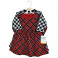 thumbnail image 3 of Hudson Baby Infant and Toddler Girl Cotton Dresses, Black Red Plaid, 8 Years, 3 of 8