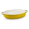 thumbnail image 1 of Mr. Food Test Kitchen 11 X 7" Yellow Oval Baker, 1 of 2
