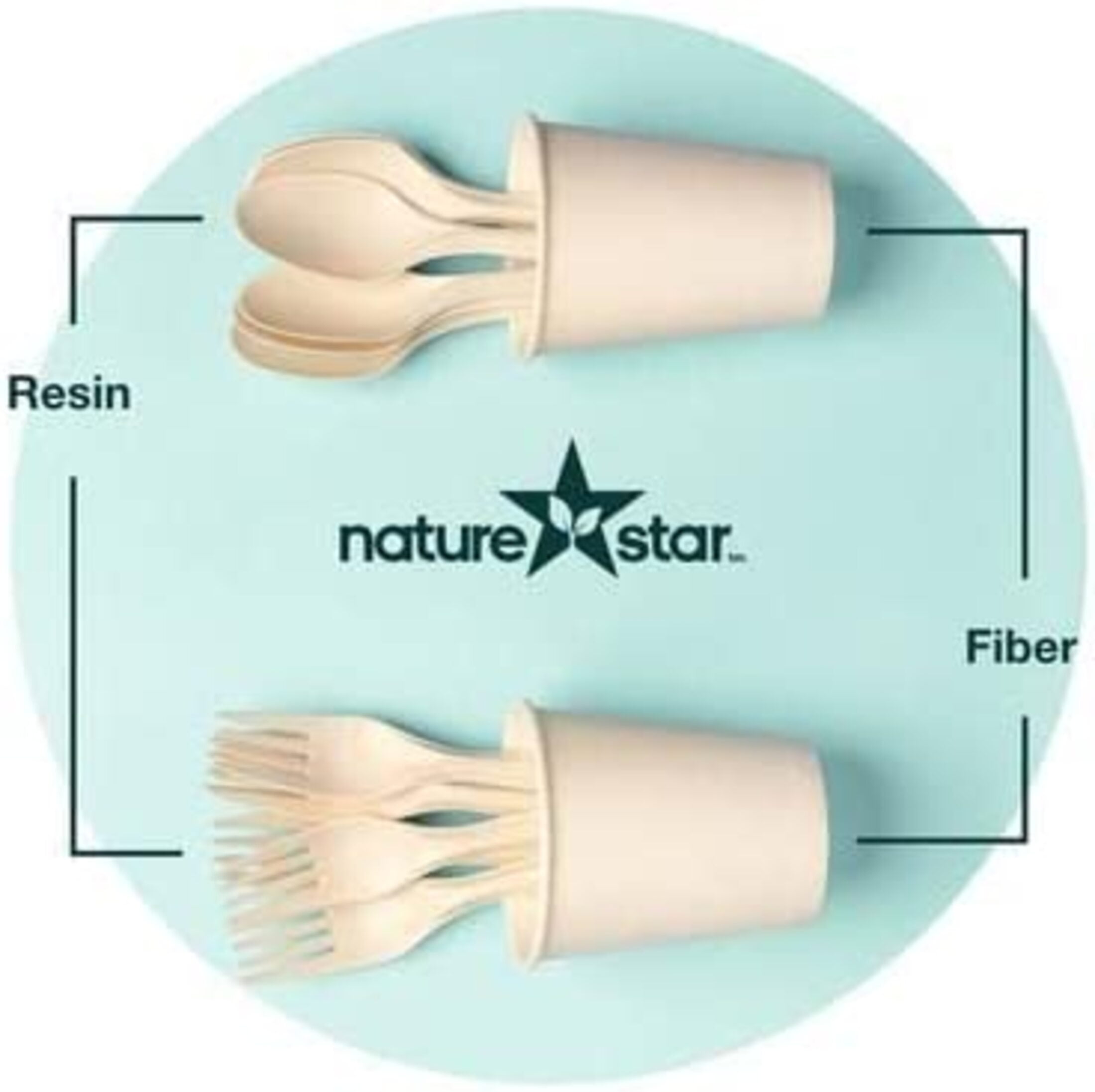 Matter Compostable Dessert Plant-Based Fiber Plates, 6", 20 Count