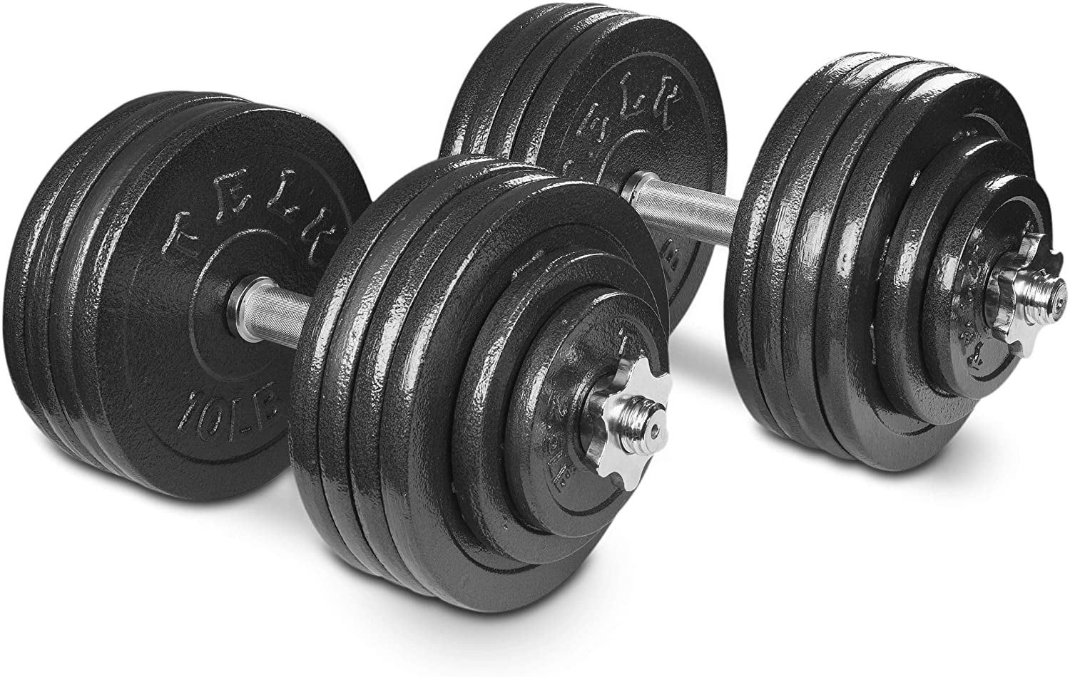 NEW Gold's Gym 40lb Vinyl Dumbbell Weight Set Adjustable *IN HAND SHIPS TODAY* 