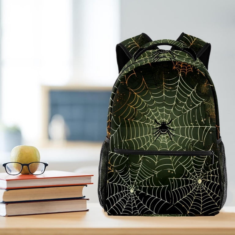 Lightweight Backpack Halloween Spider Web School Bag Travel  display picture 2