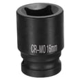 thumbnail image 1 of 4 Point Square Socket 1/2" Drive 16mm Metric CR-MO Square Impact Wheel Socket, 1 of 7