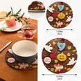 thumbnail image 3 of SKYSONIC Halloween Gingerbread Candy Pot Holders Trivets, 2 Pcs Heat Resistant Trivets, Cotton Thread Weave Mats for Hot Pads Pans Pot Bowl Teapot for Kitchen Decor, 3 of 7