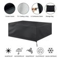 thumbnail image 3 of Domqga Housse de Protection pour Meubles de Patio d'Extérieur Imperméable et Antipoussière pour Canapé et Table à Manger, Housse pour Meubles d'Extérieur, Housse Antipoussière pour Table, 3 of 9