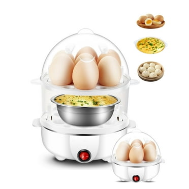 Fixdono Rapid Egg Cooker, 14 Egg Capacity Electric Egg Cooker for Hard Boiled Eggs, White