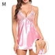 thumbnail image 1 of Sexy camisón de encaje con cuello en V profundo ropa de dormir sin espalda camisón vestido, rosa, m sidaley AP001176-27B, 1 of 7