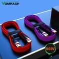 thumbnail image 2 of Vumpach-Cable USB tipo C 6A para Huawei P30, P40 Pro, Cable de carga superrápida, cargador de USB-C, Cable de datos, Samsung S21 ultra S20 Poco, 2 of 5
