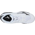 thumbnail image 5 of Mizuno Wave Lightning Z6 Women's Volleyball Shoe, Size 8.5, White-Black (0090), 5 of 7