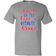 thumbnail image 3 of Inktastic Memorial Day Land of The Free Because of The Brave T-Shirt, 3 of 5