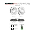 thumbnail image 2 of Power Sport Front Brakes and Rotors Kit |Front Brake Pads| Brake Rotors and Pads|Ceramic Brake Pads and Rotors|Hardware Kit BLB1.33057.42, 2 of 6