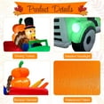 thumbnail image 3 of 8FT Thanksgiving Inflatables Turkey Outdoor Decorations, Blow Up Turkey Inflatable Driving Car Built-in LED Lights for Happy Thanksgiving Party Outside Yard Garden Holiday Autumn Fall Decor, 3 of 6