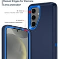 thumbnail image 4 of Designed for Samsung Galaxy S24 Plus Heavy Duty Case, Triple Layer Protection Shockproof Dropproof Dustproof Anti-Scratch Phone Case Cover for Samsung Galaxy S24 Plus,Blue, 4 of 6