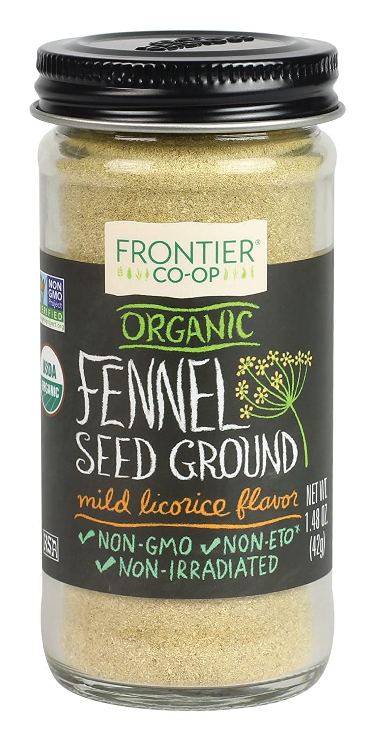 Frontier Organic Ground Seed, Fennel, 1.48 Ounce (Pack of 12) Walmart