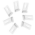 thumbnail image 4 of 10pcs Greenhouse Base Clips Sliver Metal Fixings Attaches Kit Tool, 4 of 8