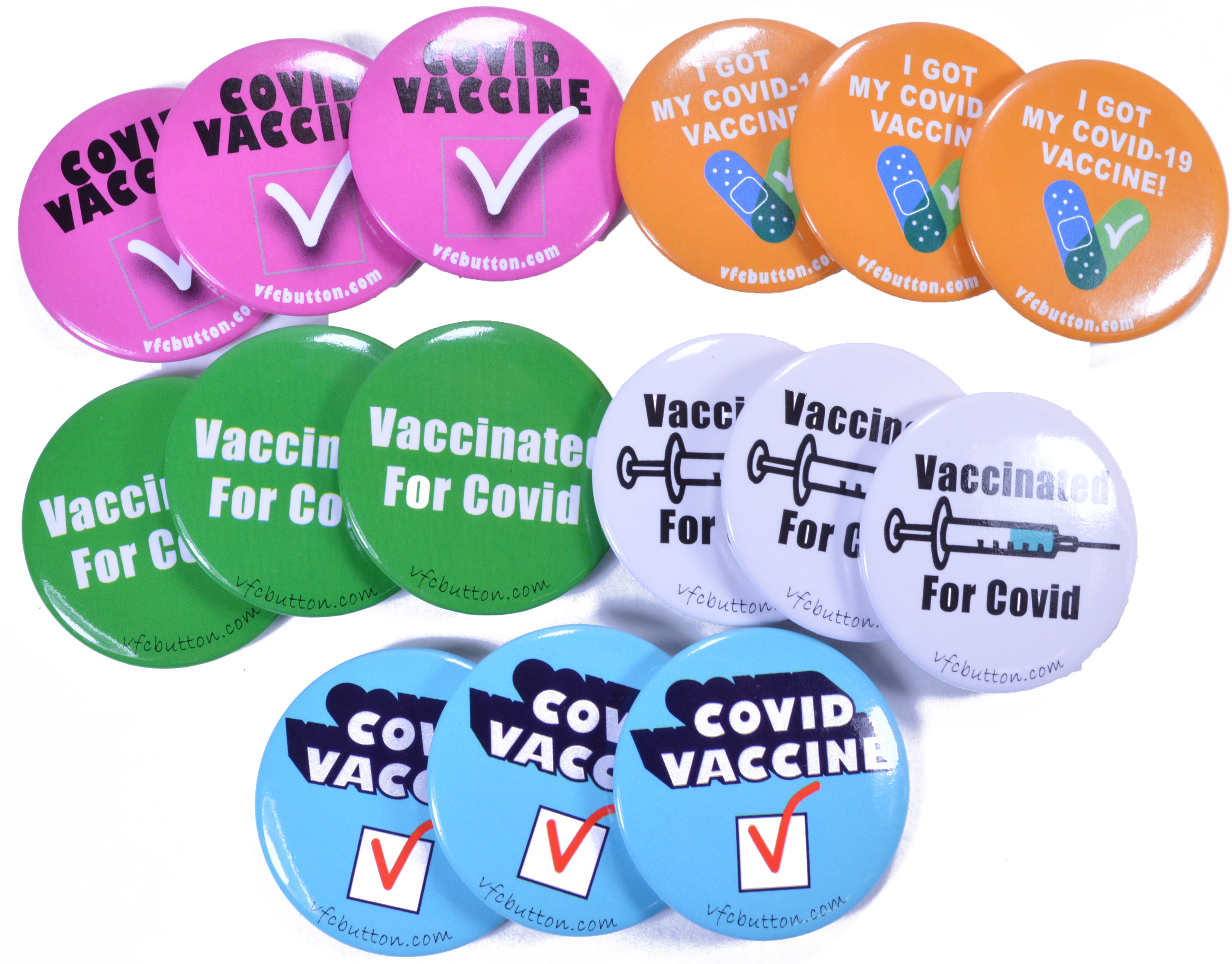Fully Vaccinated,I Got My Vaccine Round Pins Button Badge Brooch Decors for Backpacks Clothes Hats Bags 