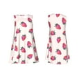 thumbnail image 7 of Yiaed Hand Drawn Strawberry Print Women's Sleeveless Dress, Loose Fit Summer Dress, Casual Sleeveless Dress for Women, 7 of 7