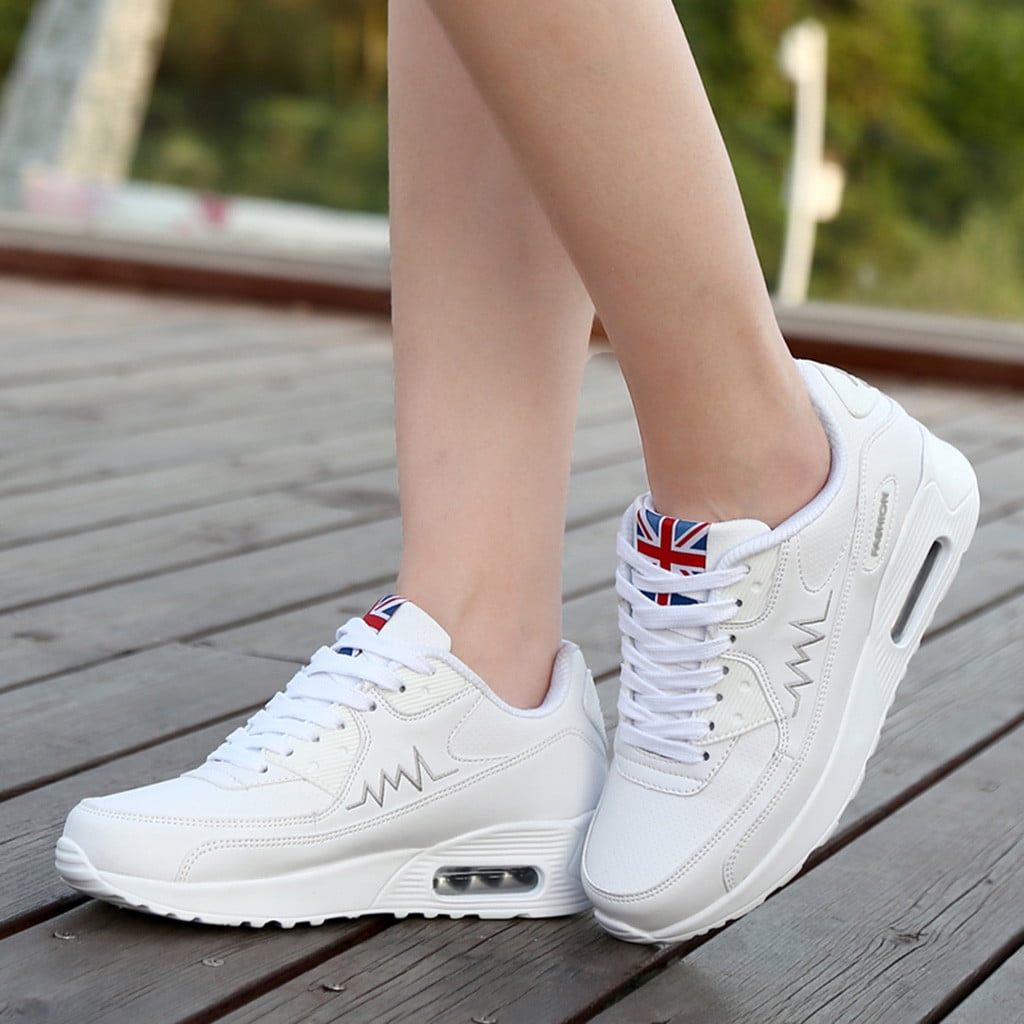 Athletic Shoes for Women,Frunalte Fashion Breathable Sport Running Shoes Comfort Lace Up Platforms Shoes Sneakers 