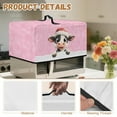 thumbnail image 6 of TSOVTHRID Cow Christmas Hat Pink Print Air Fryer Toaster Oven Dust Cover, Protective Countertop Microwave Oven Cover for Home Indoor Christmas Decor, 20.9"W x 15.7"D x 12.4"H, L, 6 of 7