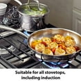 thumbnail image 3 of Lagostina Q939SC64 Tri-Ply Stainless Steel Multiclad Dishwasher Safe Oven Safe Glass Lid Cookware Set , 12-Piece, Silver, 3 of 7