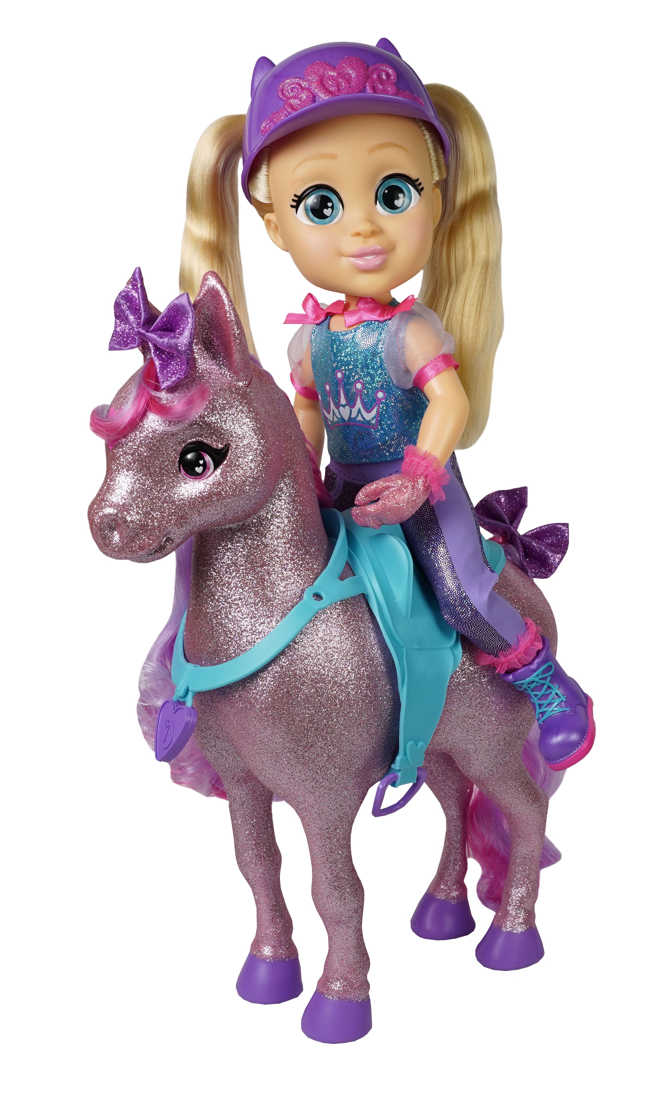 Diana plays sale with toy horses