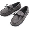 thumbnail image 3 of ULTRAIDEAS Men's Cozy Moccasin Slippers with Memory Foam, Indoor/Outdoor House Shoes, 3 of 5