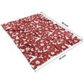 thumbnail image 4 of Red Christmas Silhouette Pattern Blanket,Comfortable Soft Lamb Wool Throw Blanket,All Season,Warm Lightweight Blankets for Sofa Bed Couch Living Room Chair,60"x80", 4 of 4