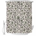 thumbnail image 2 of Sage Green Leaf Waterproof Fabric Shower Curtain,Vintage Farmhouse Boho Pastoral Tribal Waterproof Fabric Shower Curtain for Bathroom Curtains Bathtubs Shower Curtains with 12 Hooks Standard 72x72, 2 of 8