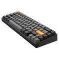 thumbnail image 1 of Teclado mecánico personalizado CNC de 67 teclas con estabilizadores atornillables PCB, estabilizador de teclas 2u chapado en oro transparente, 1 of 4
